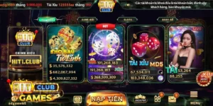 Kho game đa dạng và phong phú tại HitClub