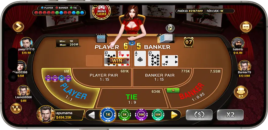 Tìm hiểu về mức cược tối đa và mức trả thưởng trong game Baccarat tại Hitclub Android