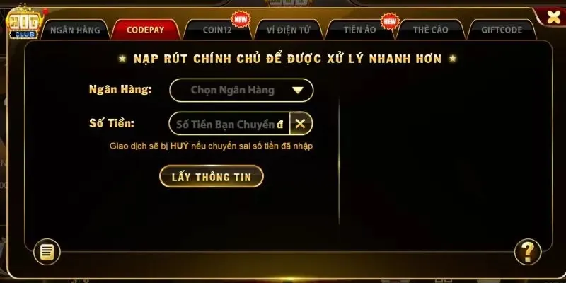 Chi tiết các bước nạp tiền Hitclub cơ bản